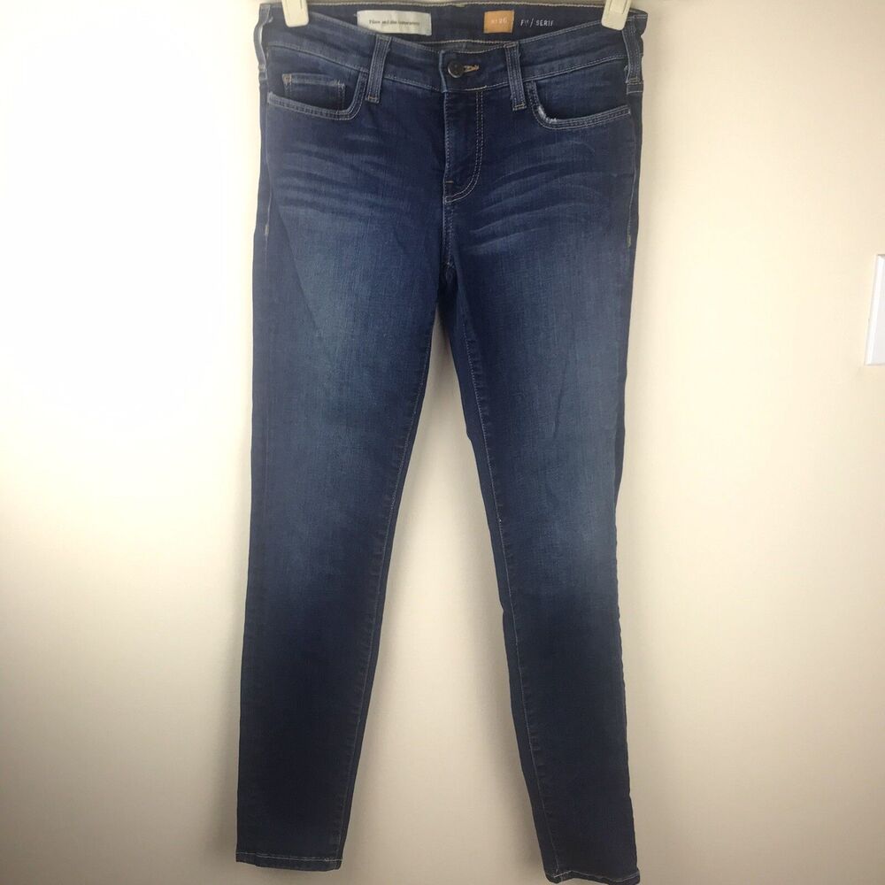 Anthropologie Pilcro And The Letterpress Women’s Jeans 26 Blue Stone Wash Skinny